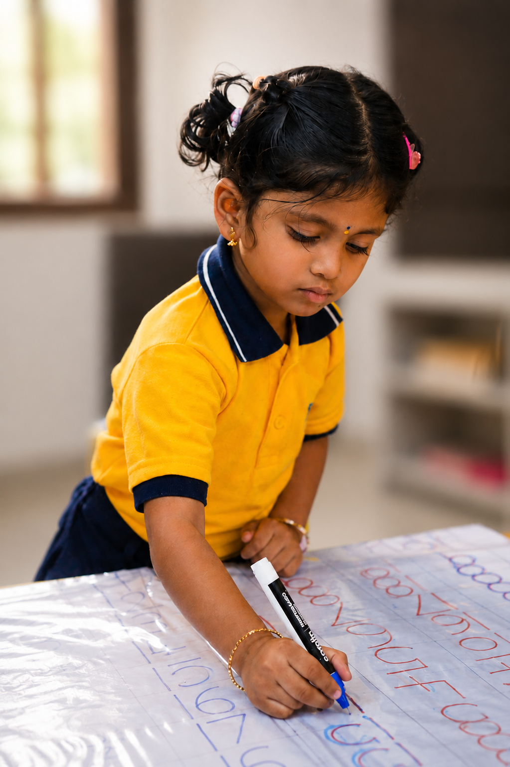 Activity coordinator at Happy Feet preschool in Bachupally